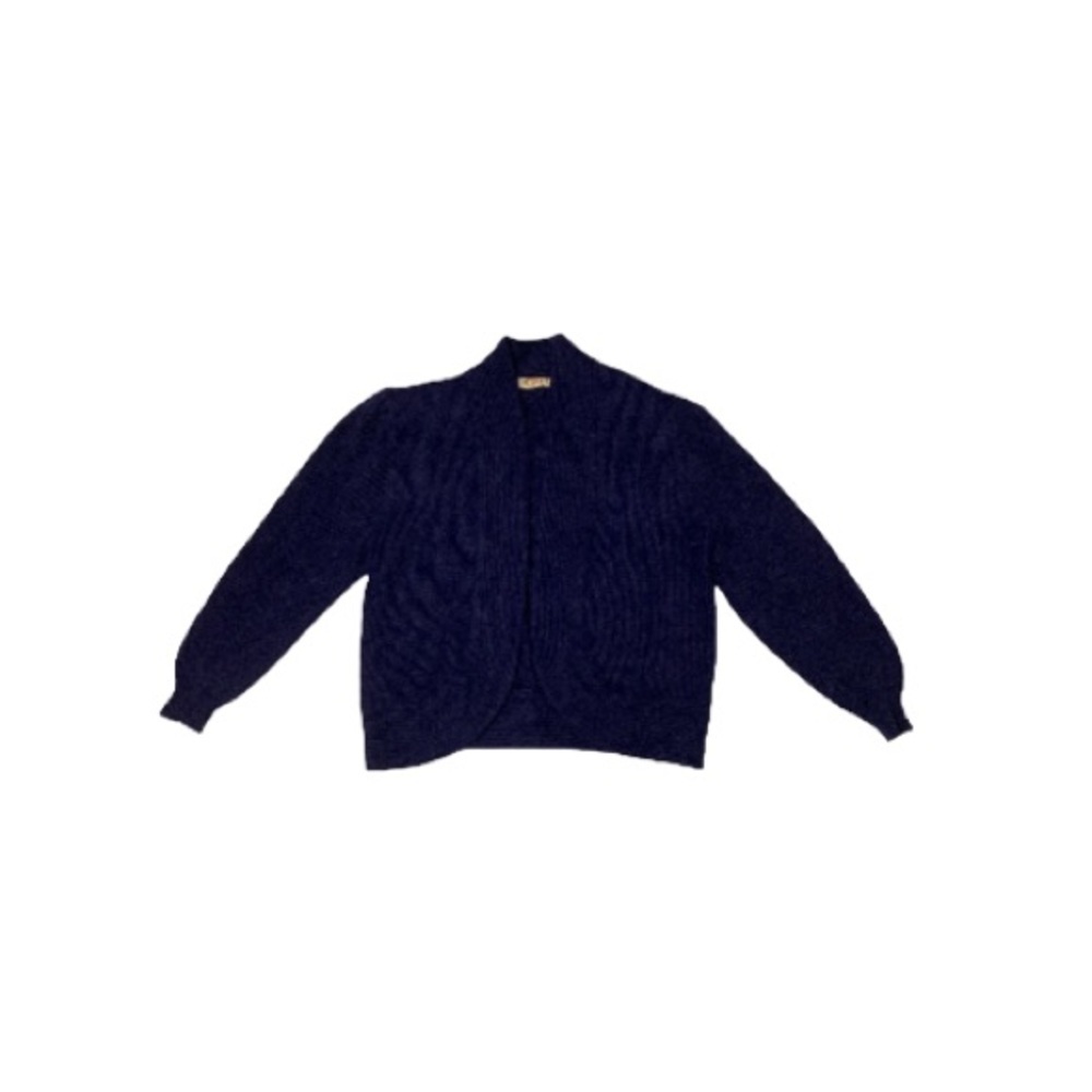 Young Sang Vintage Blue Angora Cardigan - Women’s Size Medium